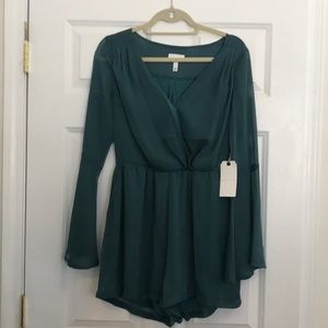 Dressy Green Romper!